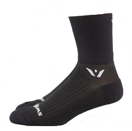 Swiftwick Four Performance Olefin Socks - Black