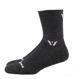 Swiftwick Four Pursuit Merino Socks - Coal