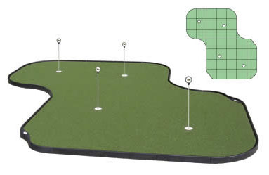 Tour Links 14'x14' Indoor/ Outdoor Putting Green