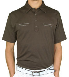 Travis Mathew Double Double Polo - Chocolate