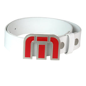 Travis Mathew Icon Belt - White/Red