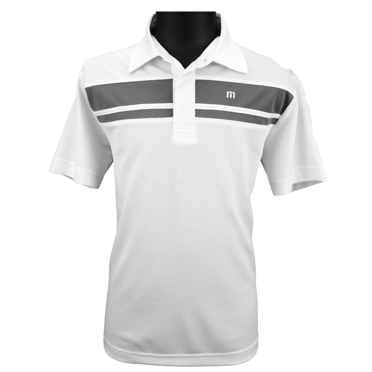 Travis Mathew J-Timer Junior Golf Shirt - White