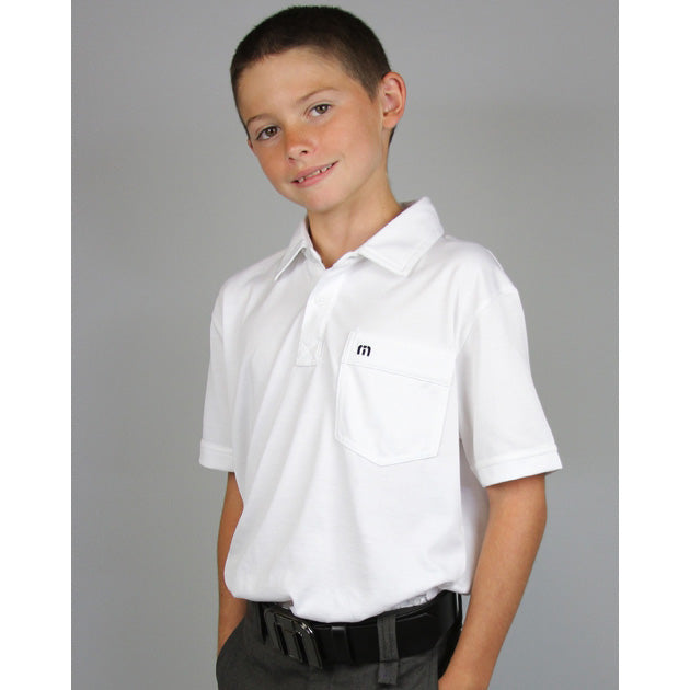 Travis Mathew Junior OG Golf Polo - White