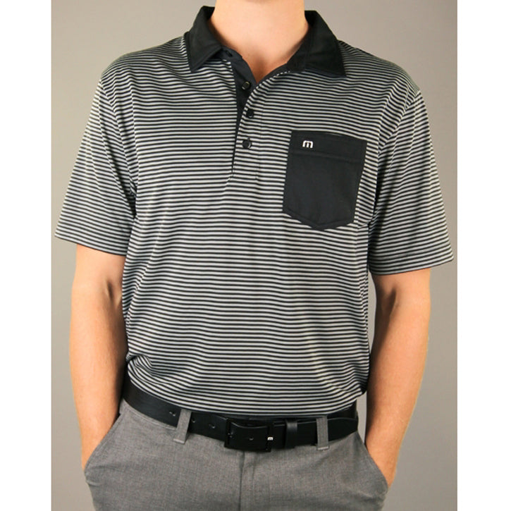 Travis Mathew Mallinger Golf Shirt - Black