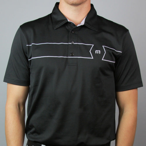 Travis Mathew Pepper Polo - Black/Purple