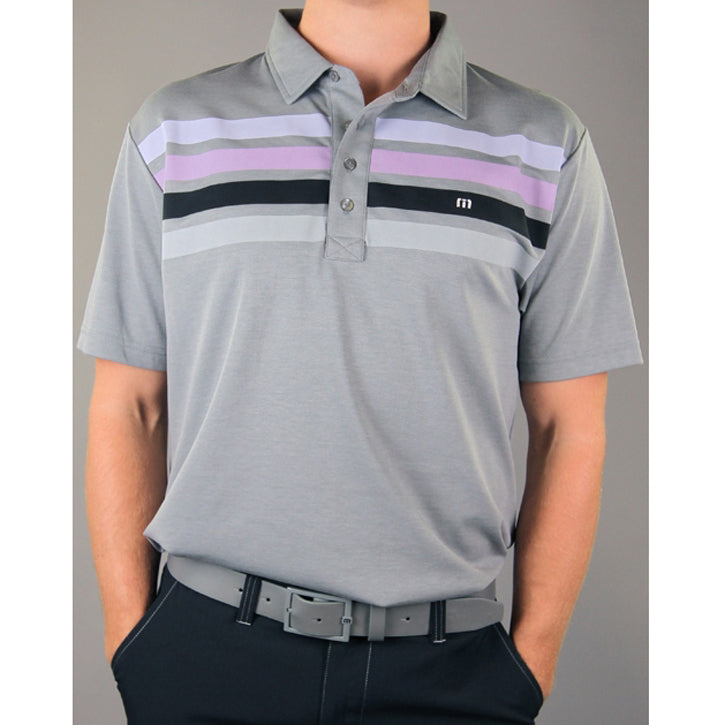Travis Mathew Wilson Golf Shirt - Medium Grey