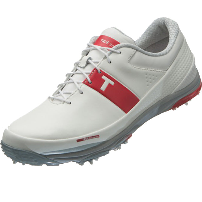 True Linkswear True Game Changer Pro Golf Shoes - White/Red/Grey