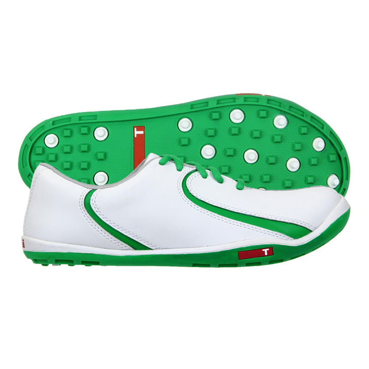 True Linkswear True Isis Womens Golf Shoes - White/Kelly