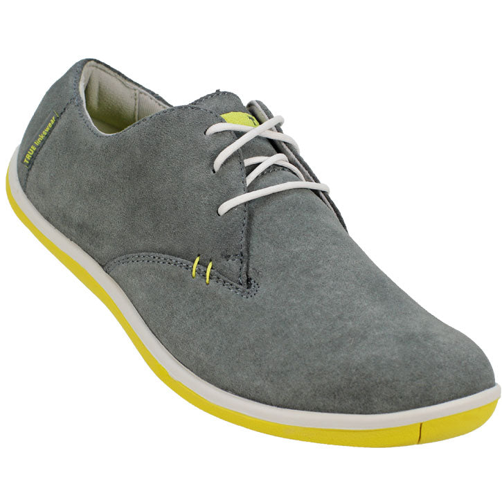 True Linkswear True Oxford Suede Golf Shoes - Charcoal/Highlighter