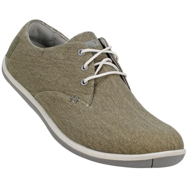True Linkswear True Oxford Canvas Golf Shoes - Olive/Charcoal