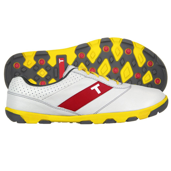 True Linkswear True Proto Golf shoes - White/Yellow/Charcoal