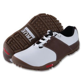 True Linkswear TRUE Tour Golf Shoes - White/Brown