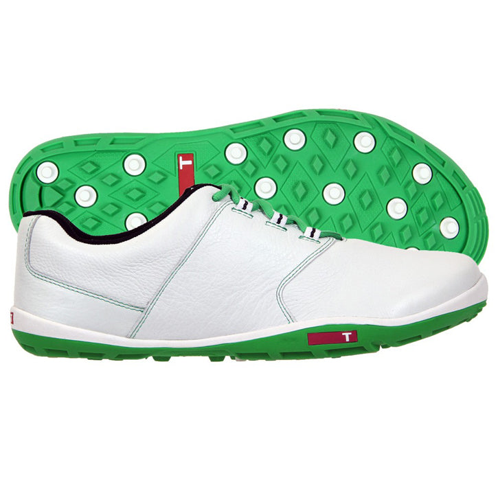 True Linkswear True Tour Golf Shoes - White/Kelly