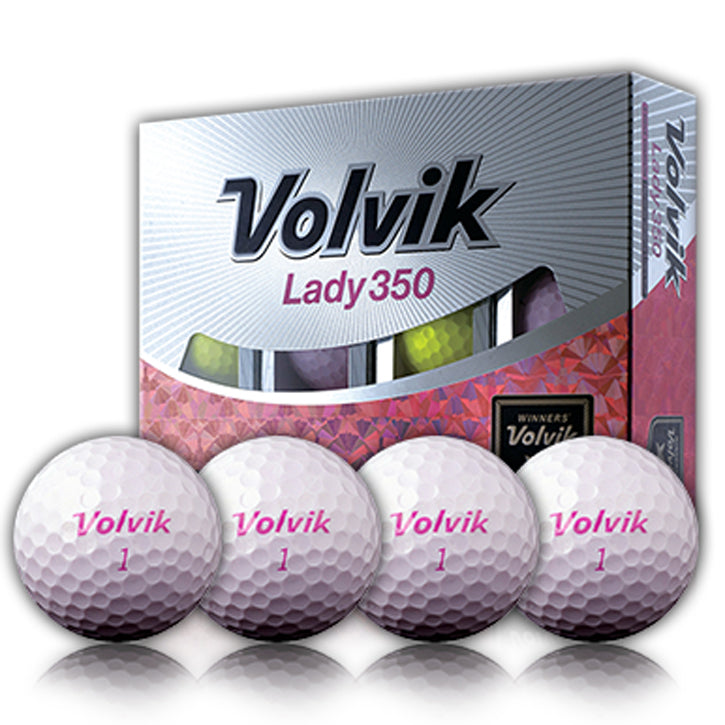 Volvik Lady 350 Golf Balls - Pink (1 Dozen)