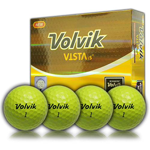 Volvik Vista iS Golf Balls - Yellow (1 Dozen)