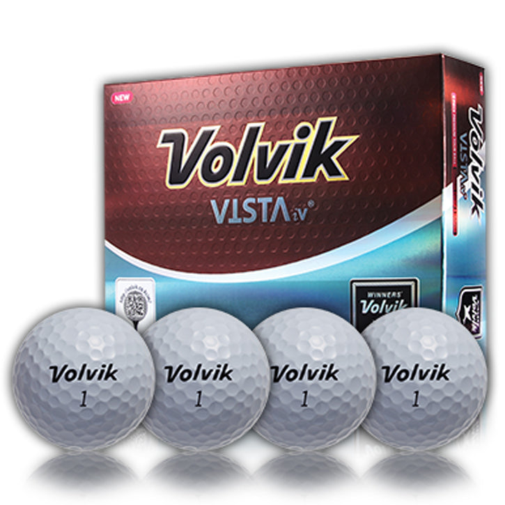 Volvik Vista iV Golf Balls - White (1 Dozen)