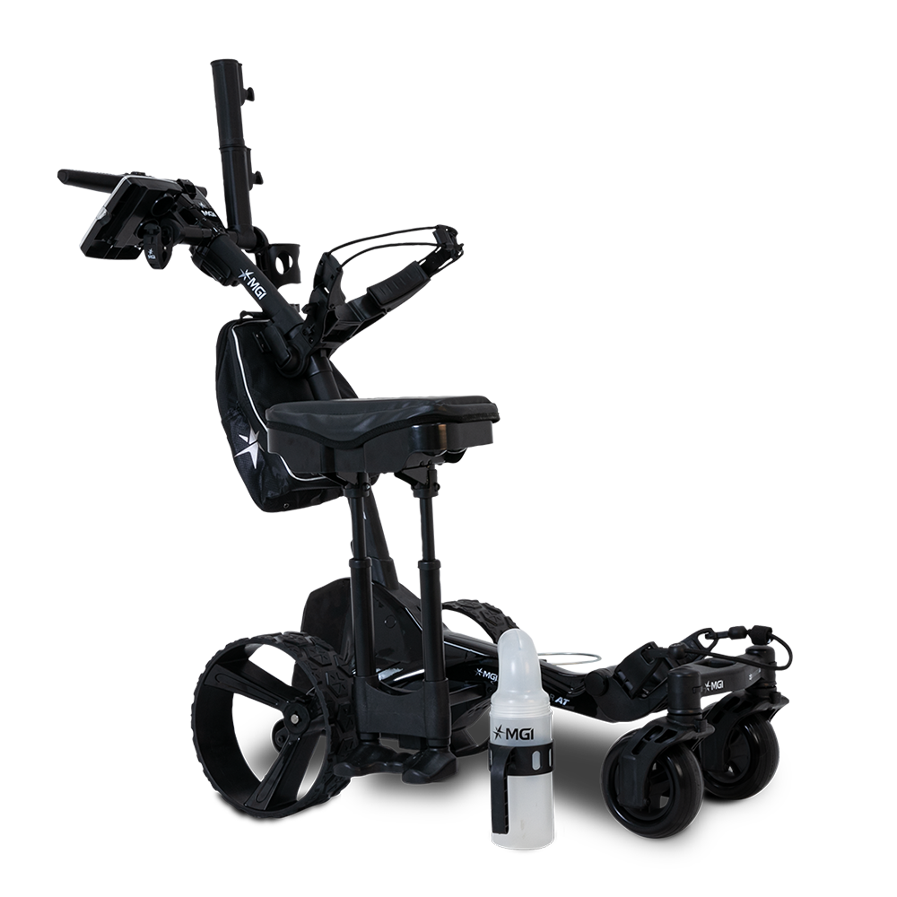 MGI Zip Navigator AT All-Terrain Remote Electric Golf Cart with accessories