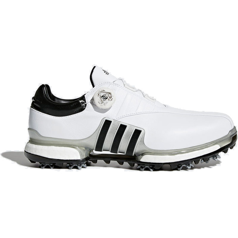 2018 Adidas Tour 360 EQT BOA Golf Shoes - White/Silver/Black at 