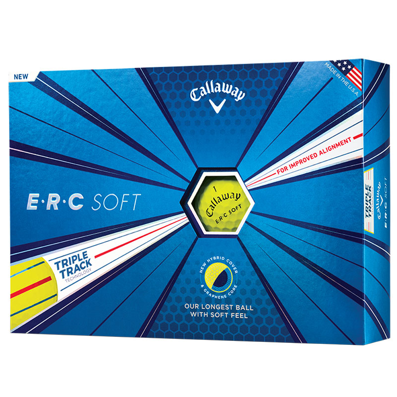 Callaway ERC Soft Golf Balls with Triple Track (1 Dozen) - Yellow at ...