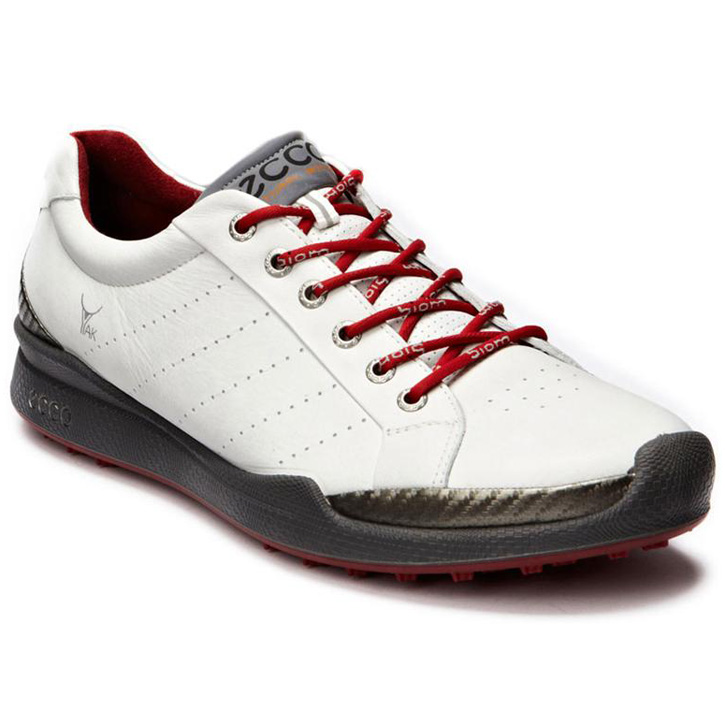 Ecco Biom Hybrid Golf Shoes - Mens White/Brick at InTheHoleGolf.com