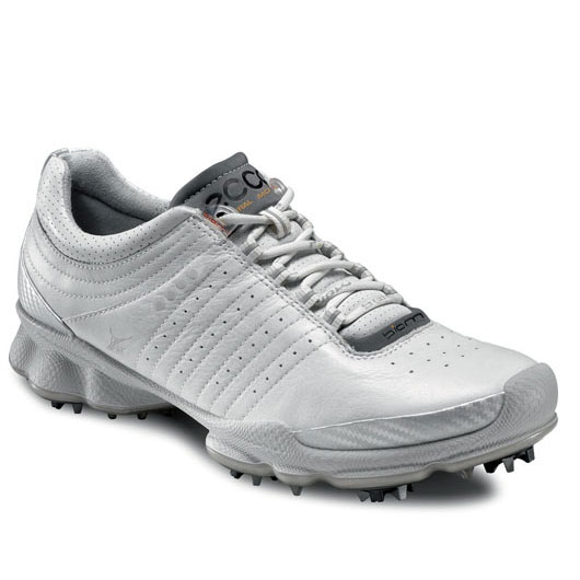 Ecco Biom Hydromax Golf Shoes - Mens White/Concrete at InTheHoleGolf.com