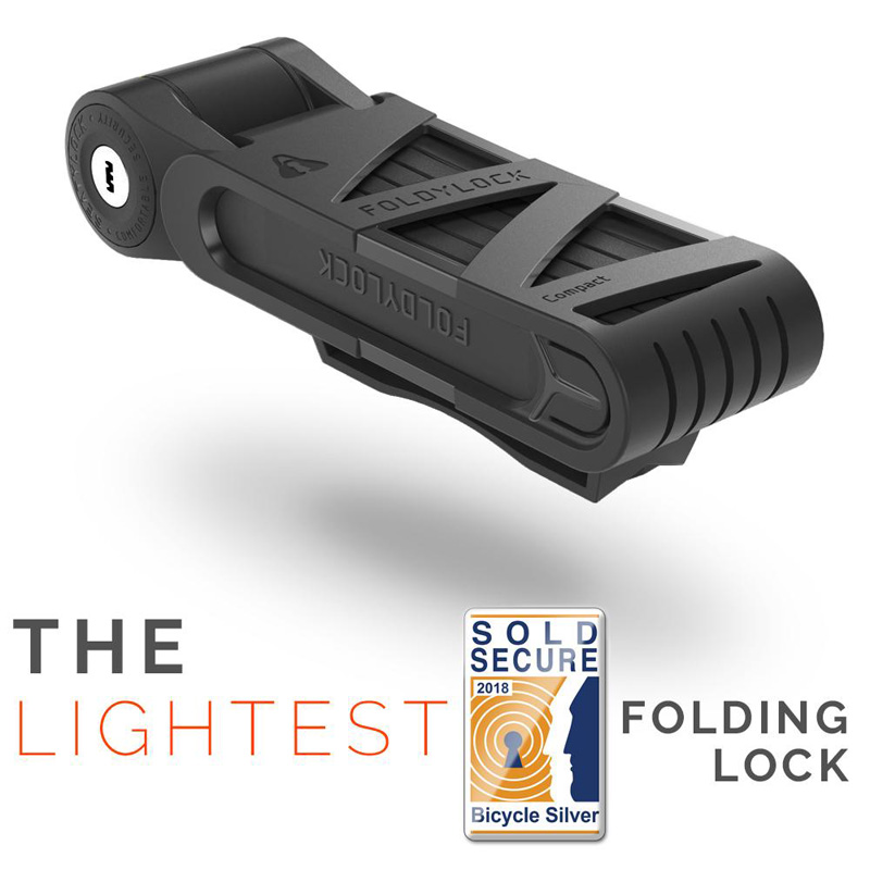 foldylock compact bike lock black