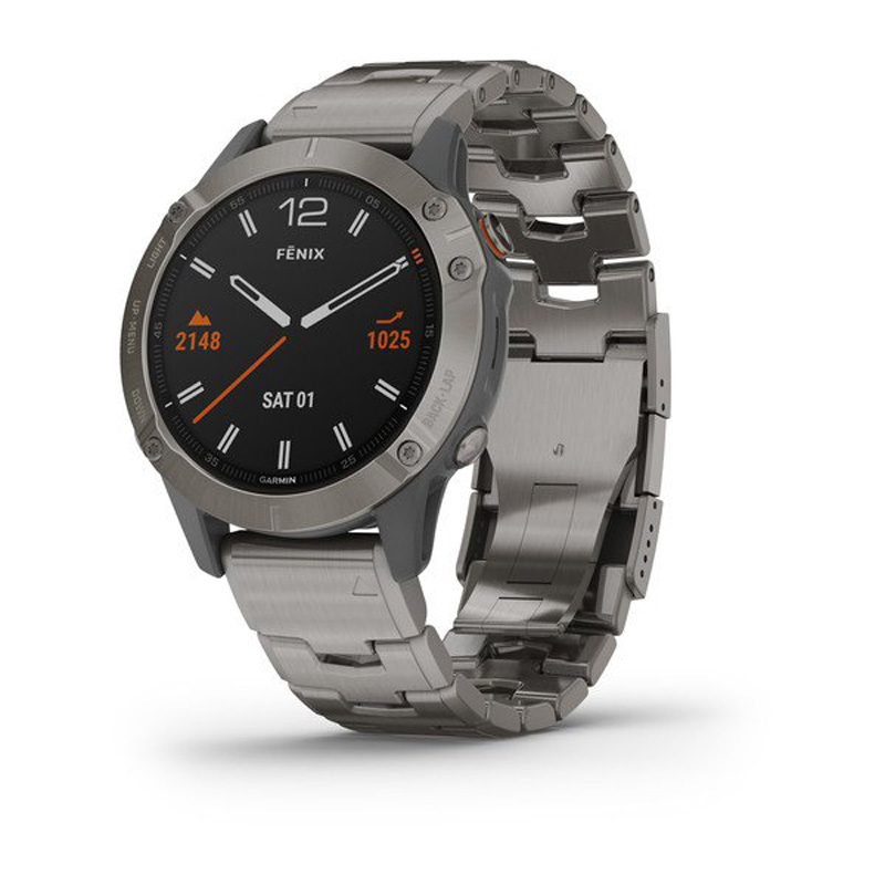 Garmin Fenix 6 Pro Multisport GPS Watch - Sapphire - Titanium with ...