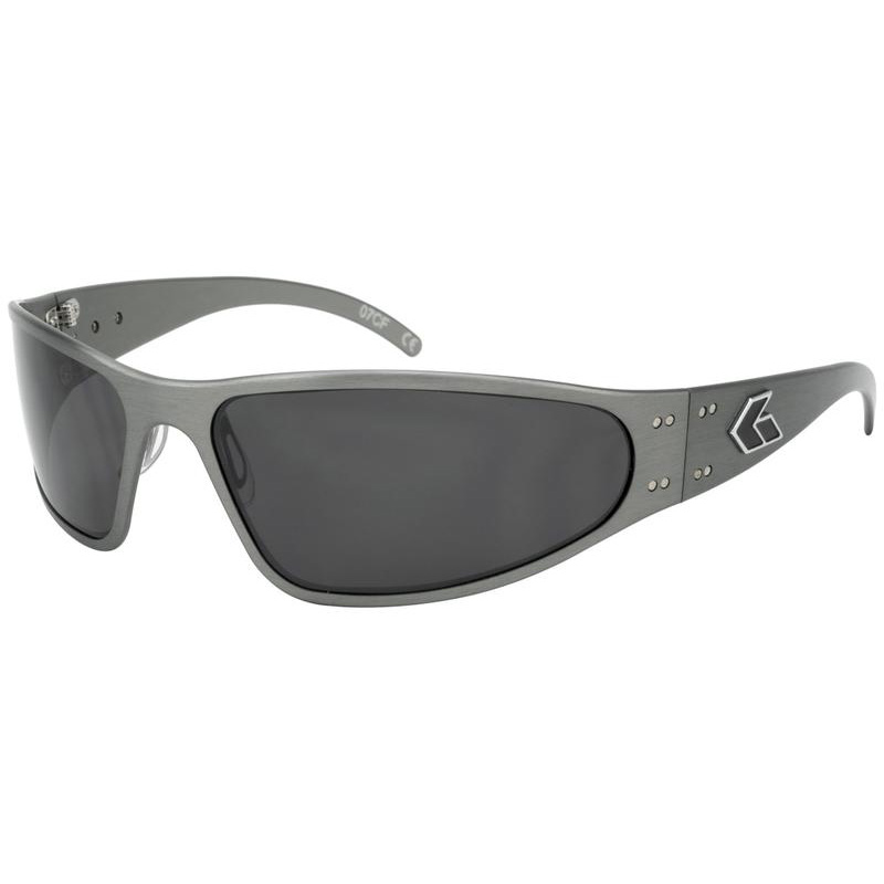 Gatorz Wraptor Sunglasses - Gunmetal/Smoke Polarized at Lens