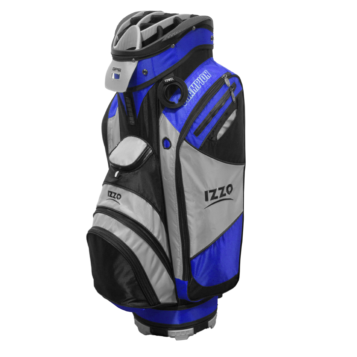 Izzo Golf Ultra-Lite Cart Bag - Black