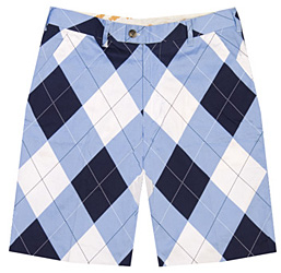 Loudmouth Golf Shorts - Blue and White at InTheHoleGolf.com