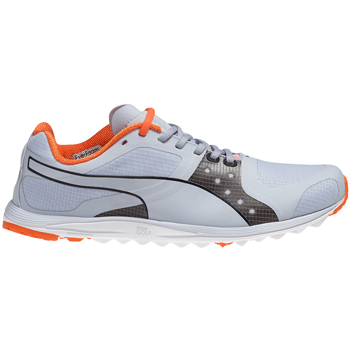 Puma Faas XLite Mens Golf Shoes - Gray/Orange at InTheHoleGolf.com