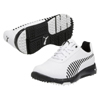 Puma FAAS Grip Golf Shoes - Junior White/Black at InTheHoleGolf.com