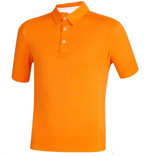 Puma Golf Tech Junior Golf Shirt - Vibrant Orange at InTheHoleGolf.com