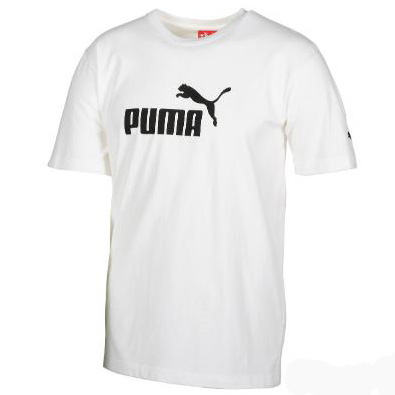 Puma No. 1 Logo T-Shirt - White/Black at InTheHoleGolf.com