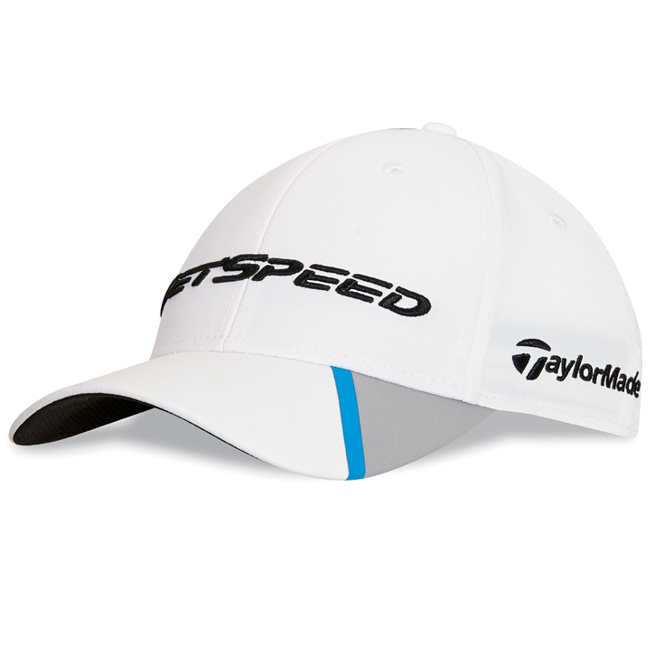 TaylorMade JetSpeed Driver Adjustable Golf Hat - White at InTheHoleGolf.com